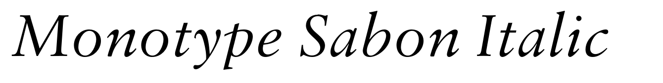 Monotype Sabon Italic